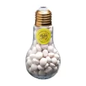 branded 100g Chewy Mints Packed in Light Bulbs, from our range of promotional Branded Mints
