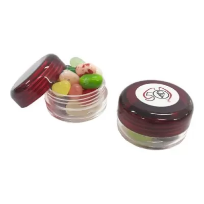 branded 20g Jelly Belly, Jelly Beans Packed in Small Screw Cap Bottles, from our range of promotional Promotional Jelly Beans