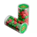 branded 100g Christmas Chewy Fruits Packed in Pet Tubs, from our range of promotional Lollies &amp; Sweets
