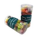 branded 100g Jelly Belly, Jelly Beans Packed in Pet Tubs, from our range of promotional Promotional Jelly Beans