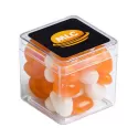 branded 40g Jelly Beans Packed in Hard Cubes, from our range of promotional Promotional Jelly Beans