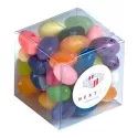 branded 60g Jelly Belly, Jelly Beans Packed in Cubes, from our range of promotional Promotional Jelly Beans