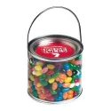 branded 400g Jelly Beans Packed in Medium PVC Buckets, from our range of promotional Promotional Jelly Beans
