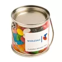 branded 180g Jelly Beans Packed in Small PVC Buckets, from our range of promotional Promotional Jelly Beans