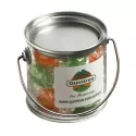 branded 120g Boiled Lollies Packed in Small PVC Buckets, from our range of promotional Humbugs &amp; Rock Candy