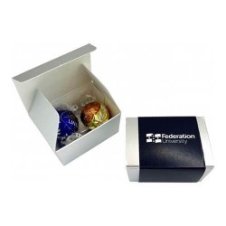 branded 2 Pack Lindt Balls Packed in Gift Box, from our range of promotional Chocolate Bars & Boxes
