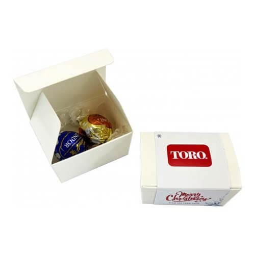 branded 2 Pack Lindt Balls Packed in Gift Box, from our range of promotional Chocolate Bars &amp; Boxes