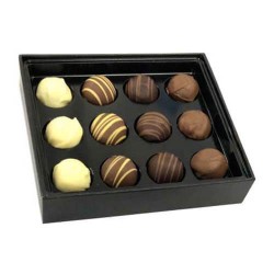 branded 12 Pack Asorted Truffles Packed in Gift Box, from our range of promotional Chocolate Bars & Boxes