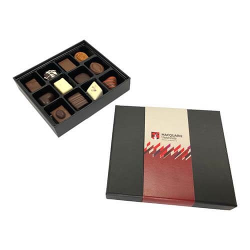 branded 12 Pack Asorted Pralines Packed in Gift Box, from our range of promotional Chocolate Bars & Boxes