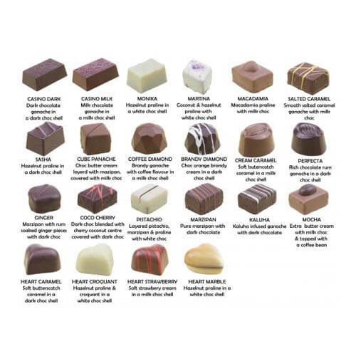 branded 12 Pack Asorted Pralines Packed in Gift Box, from our range of promotional Chocolate Bars &amp; Boxes