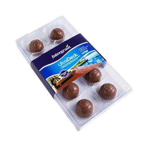 branded 10 Milk Chocolates Packed in Box, from our range of promotional Chocolate Bars & Boxes