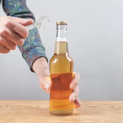 branded Wrench Metal Keyring Bottle Opener, from our range of promotional Tool Keyrings