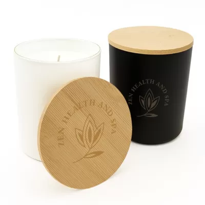 branded Large Gleam Glass Candle, from our range of promotional Candles
