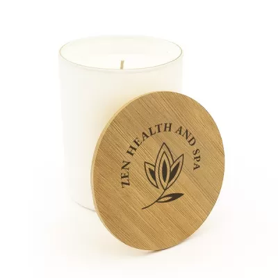 branded Large Gleam Glass Candle, from our range of promotional Candles