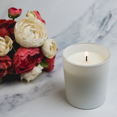 branded Large Gleam Glass Candle, from our range of promotional Candles
