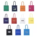 branded Recycled Colourful Cotton Tote Bag, from our range of promotional Cotton &amp; Calico Tote Bags