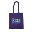 branded Recycled Colourful Cotton Tote Bag, from our range of promotional Cotton &amp; Calico Tote Bags