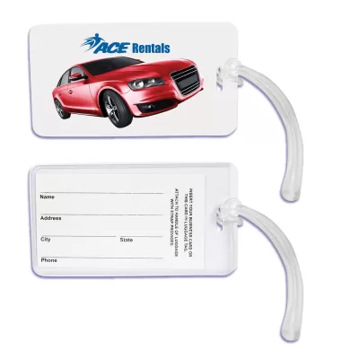 branded Monte Carlo PVC Luggage Tag, from our range of promotional Luggage Tags