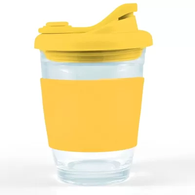 Vienna 320ml Snap Lid Borosilicate Coffee Cup