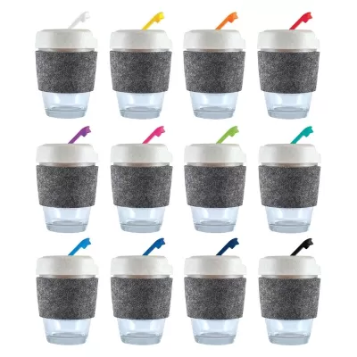 Vienna Eco 320ml RPET Band Borosilicate Coffee Cup