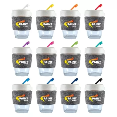 Vienna Eco 320ml RPET Band Borosilicate Coffee Cup