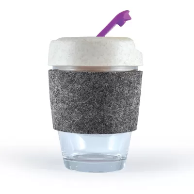 Vienna Eco 320ml RPET Band Borosilicate Coffee Cup