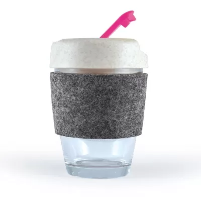Vienna Eco 320ml RPET Band Borosilicate Coffee Cup