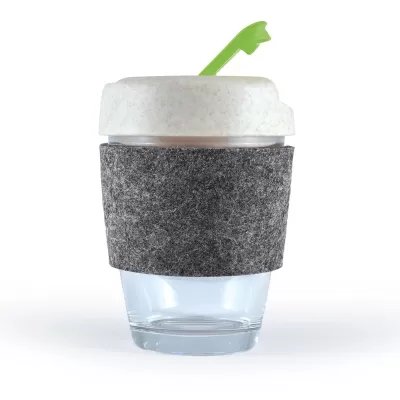 Vienna Eco 320ml RPET Band Borosilicate Coffee Cup