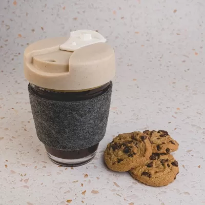 Vienna Eco 320ml RPET Band Borosilicate Coffee Cup