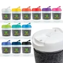 Vienna 320ml Flip Lid RPET Band Borosilicate Coffee Cup