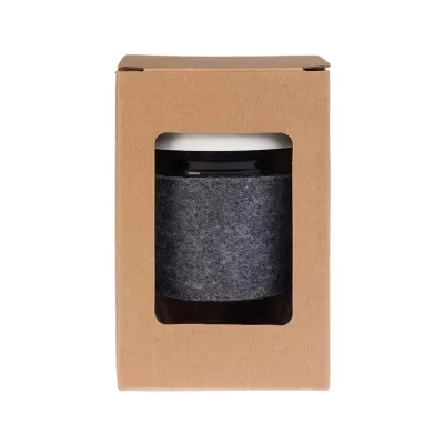 Vienna 320ml Silicone Lid RPET Band Borosilicate Coffee Cup