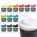 Vienna 320ml Snap Lid RPET Band Borosilicate Coffee Cup