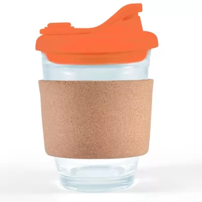 Vienna 320ml Snap Lid Cork Band Borosilicate Coffee Cup