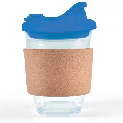 Vienna 320ml Snap Lid Cork Band Borosilicate Coffee Cup