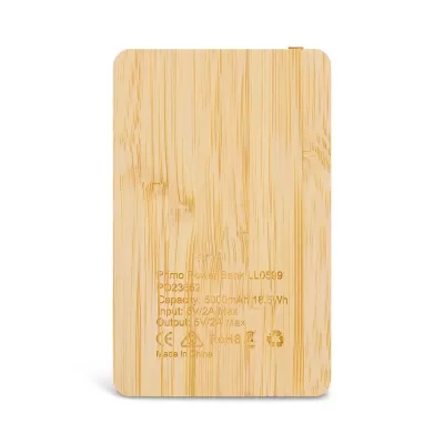 Primo 5000mAh Bamboo Power Bank