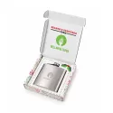 Elite Stainless Steel Gift Set with Hip Flask