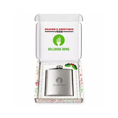 Elite Stainless Steel Gift Set with Hip Flask