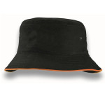 Wide Brim Hats  - Sandwich Brim Bucket Hat