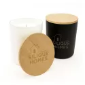 Gleam Medium Bamboo Lid Glass Candle
