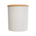 Gleam Medium Bamboo Lid Glass Candle