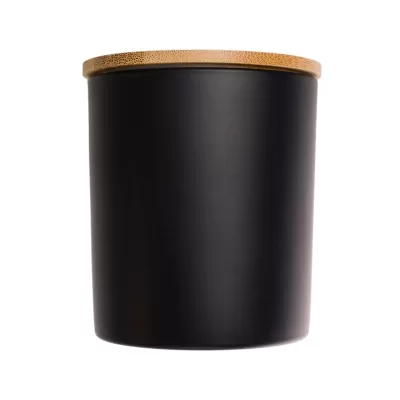 Gleam Medium Bamboo Lid Glass Candle