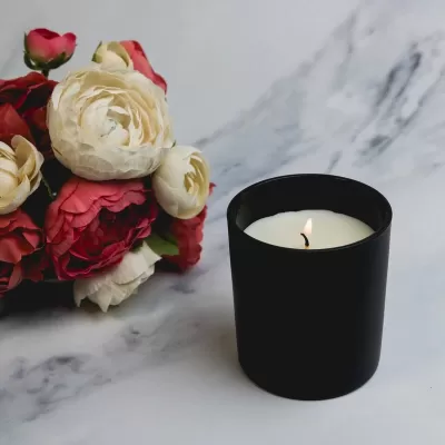 Gleam Medium Bamboo Lid Glass Candle