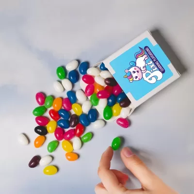 Assorted Colour Jelly Beans in 50g Box