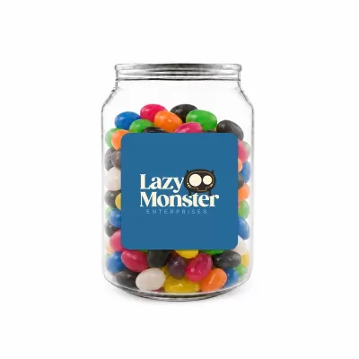 Assorted Jelly Beans in Clear Can 210g