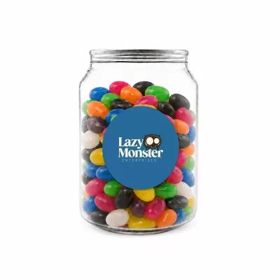 Assorted Jelly Beans in Clear Can 210g
