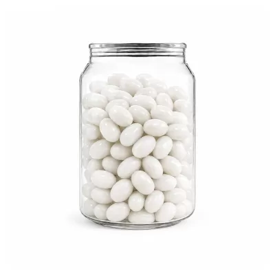 Corporate Colour Jelly Beans in Clear Can 210g