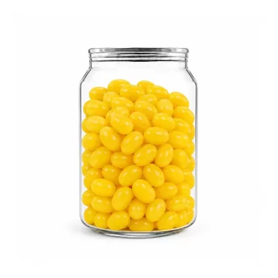 Corporate Colour Jelly Beans in Clear Can 210g