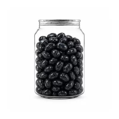 Corporate Colour Jelly Beans in Clear Can 210g
