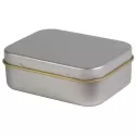 Silver Rectangular Tin