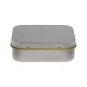 Silver Rectangular Tin